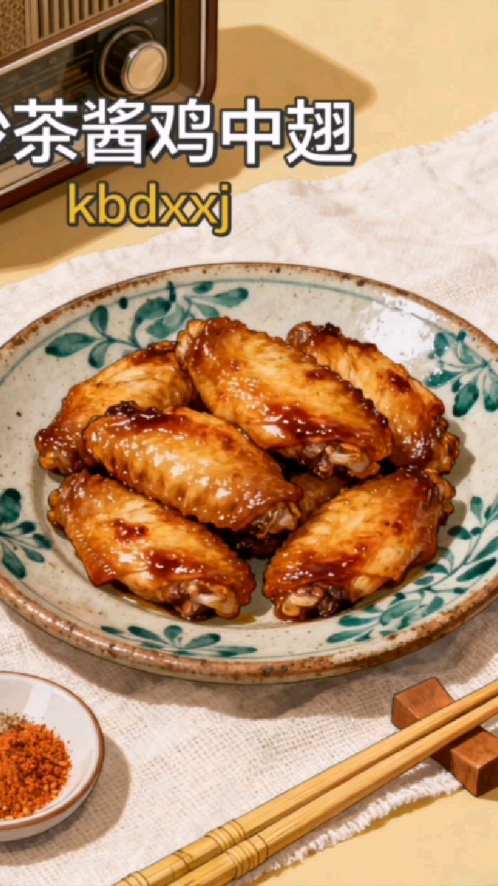沙茶酱可以做更多美食,比如《沙茶酱鸡中翅》