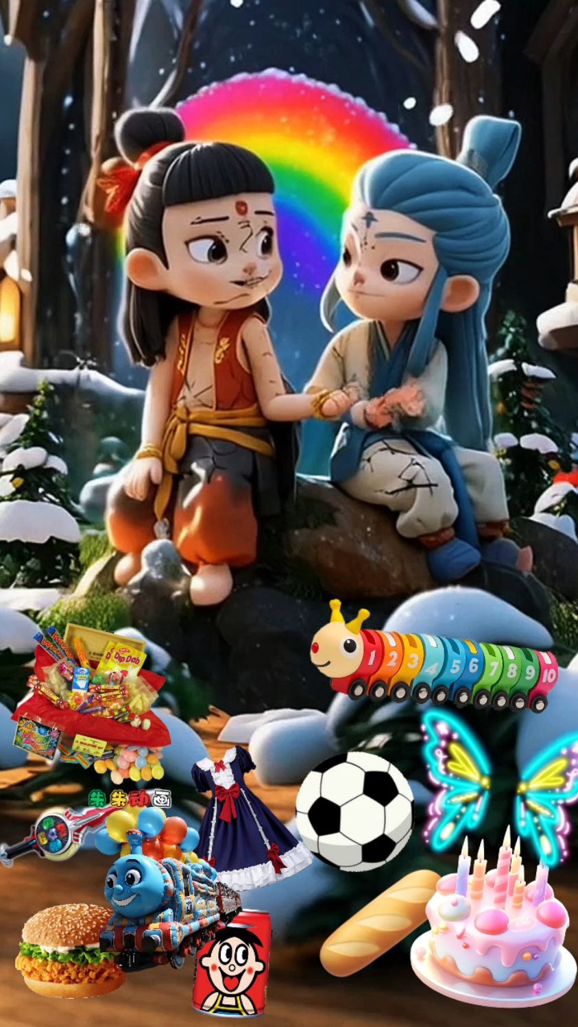 卡通动画 #这也太好看了动画片每天更新 哪吒和敖丙马上就要消失了
