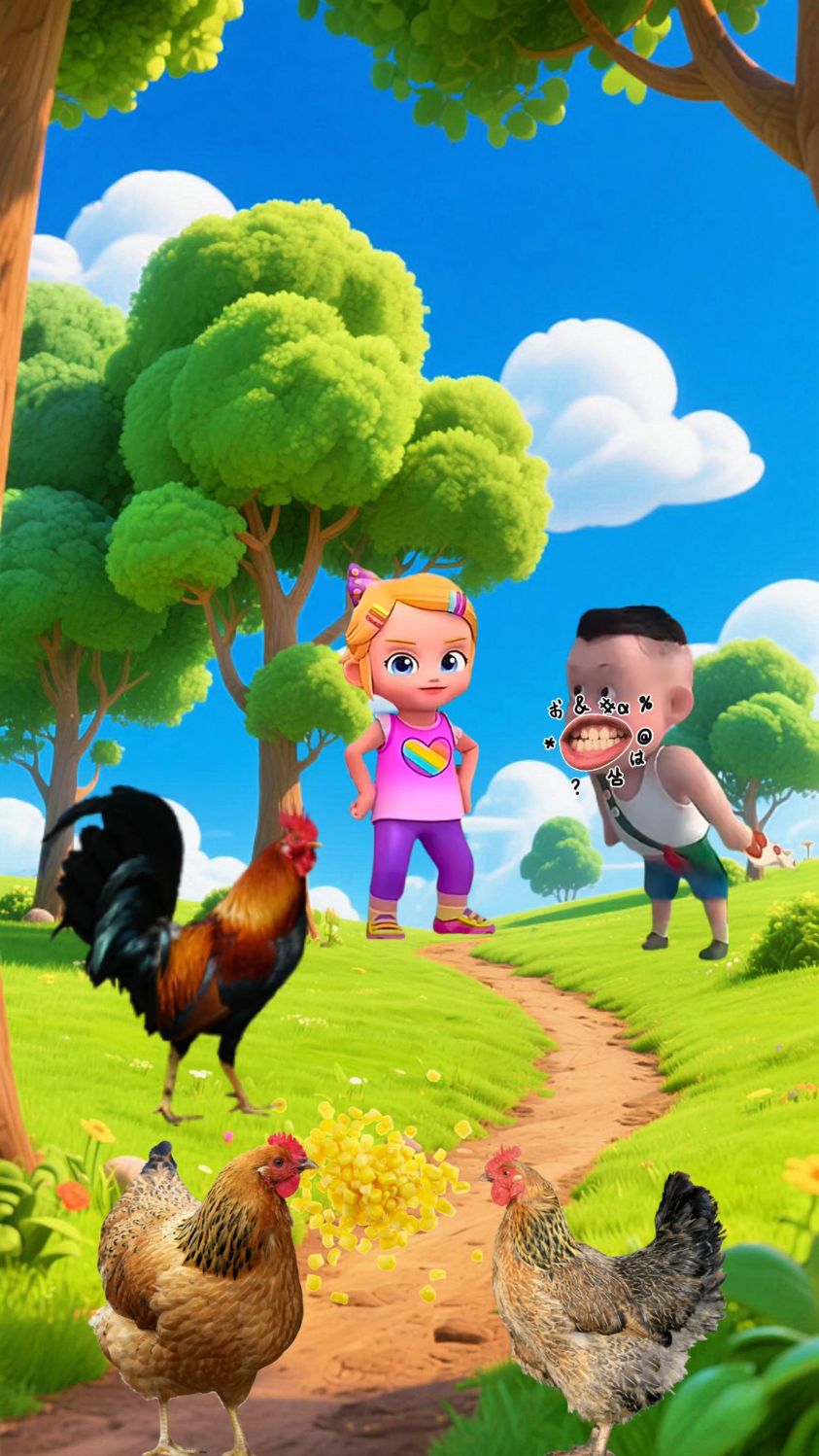 #动画小故事 #儿童益智 #卡通动画 小强把朱朱家的鸡变成了炸鸡