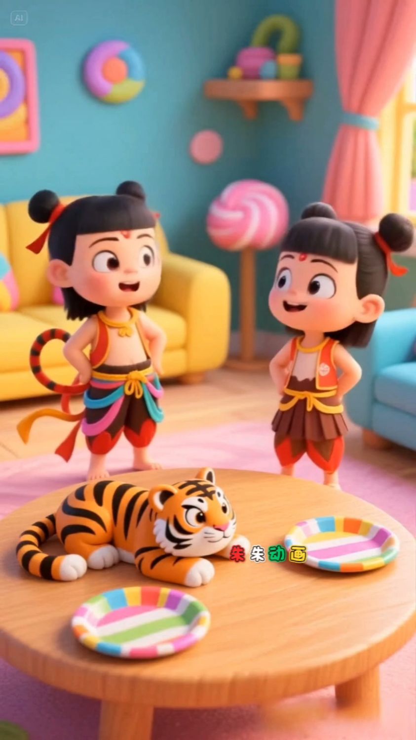 妈妈做的大熊猫蛋糕儿童启蒙早教益智动画片每天更新儿童动画片 #