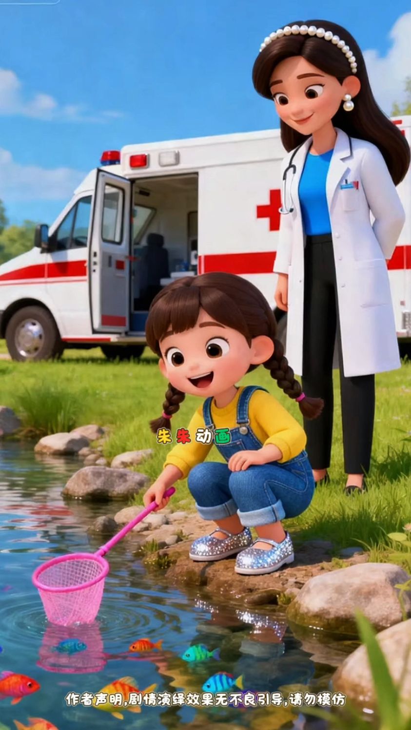 幼儿启蒙教育儿童益智早教 #国产动漫 妈妈去工作不能陪小朋友捞鱼