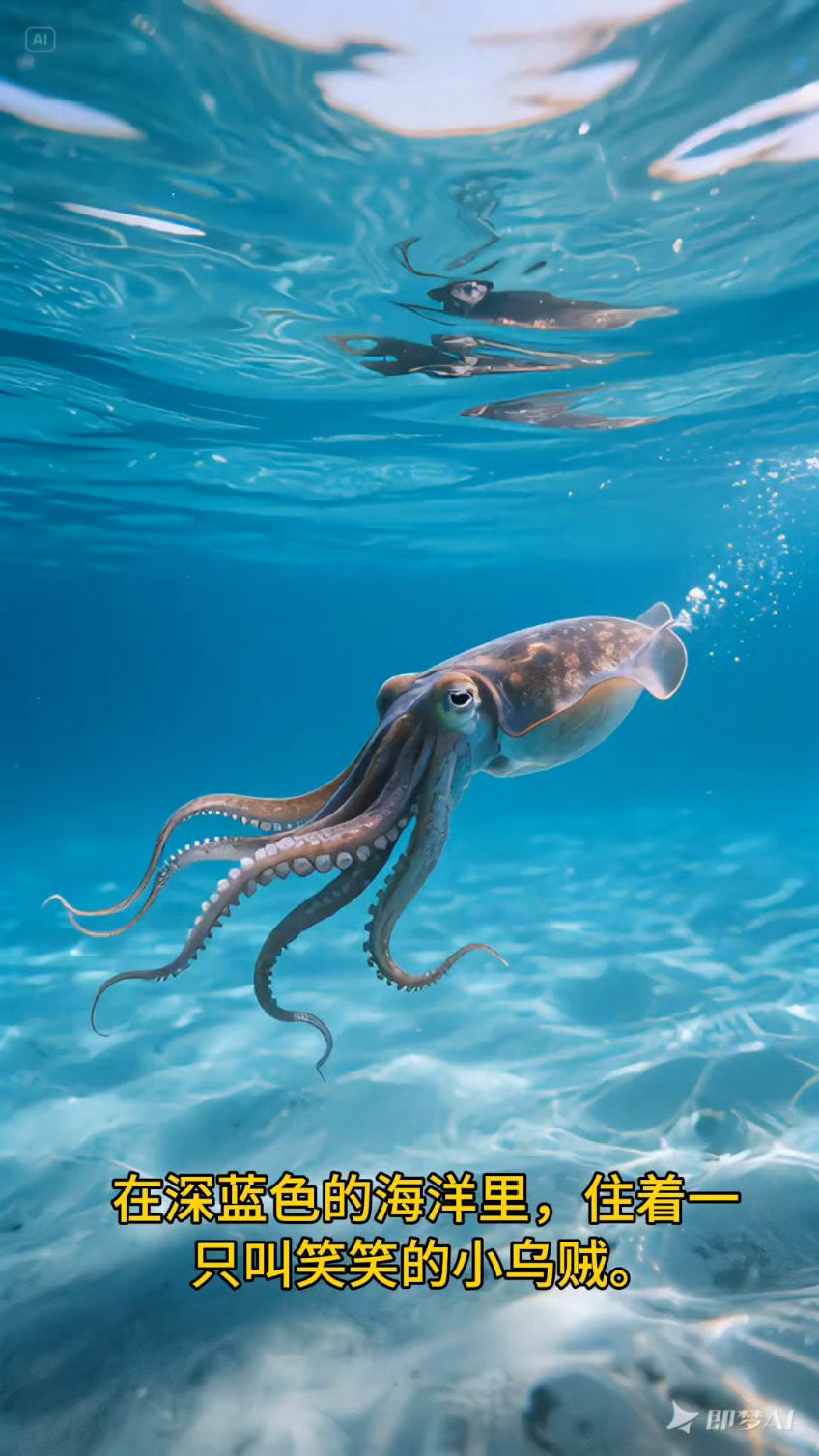 儿童视角,故事科普之《乌贼为什么会喷墨水?》