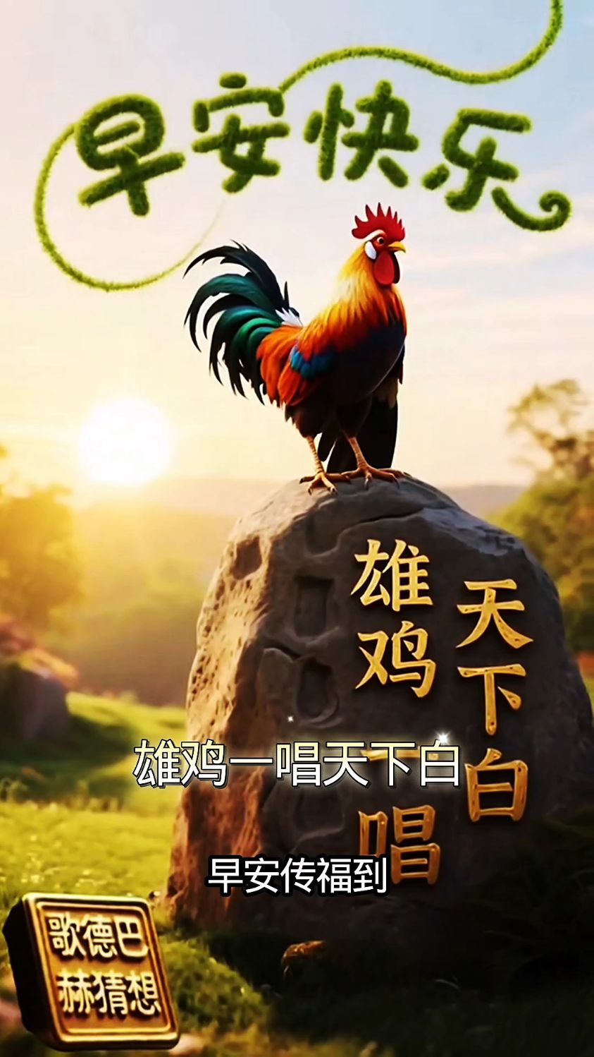 雄鸡一唱天下白!