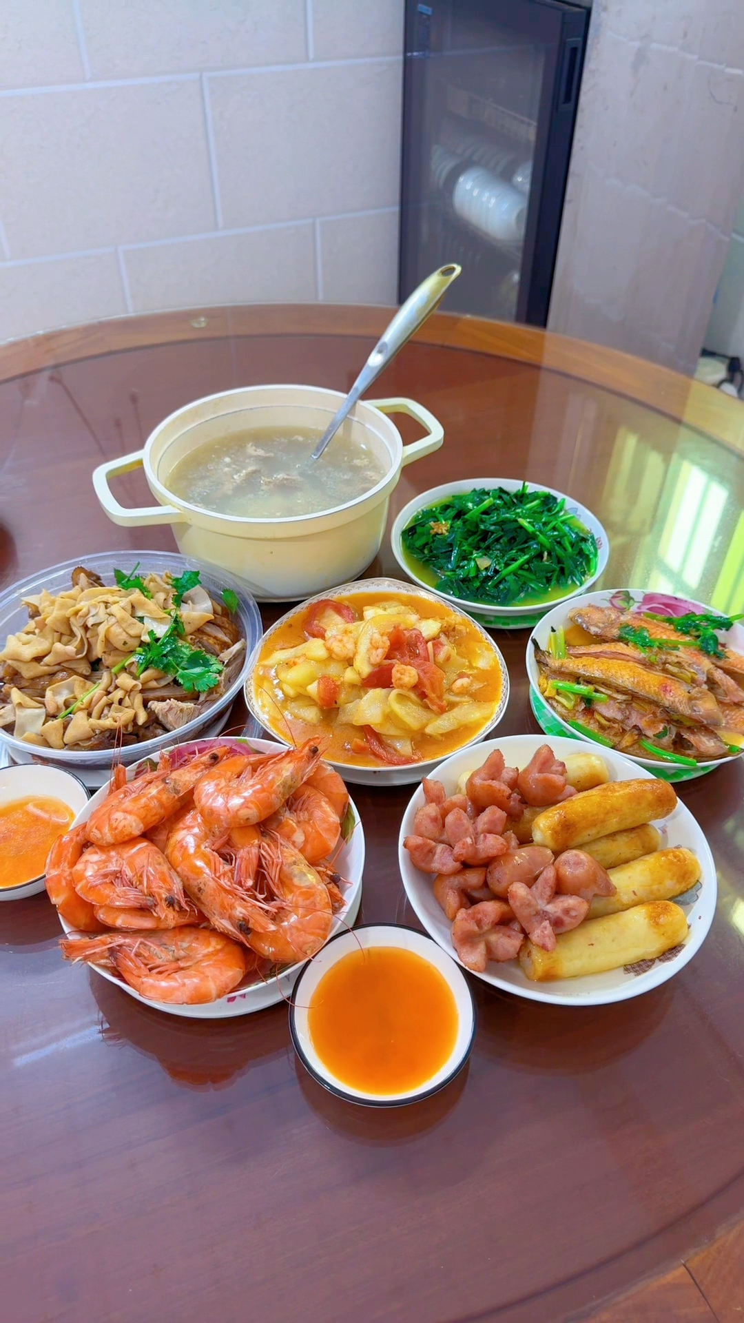潮汕人的午餐:简单的六菜一汤,比出去饭店吃便宜还好吃