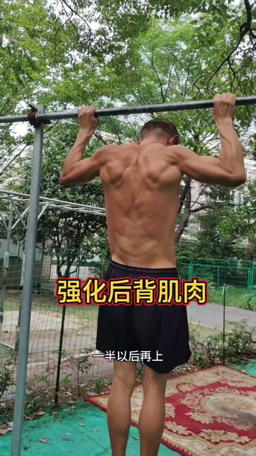 能强化并让后背肌肉呈现拉丝效果的动作