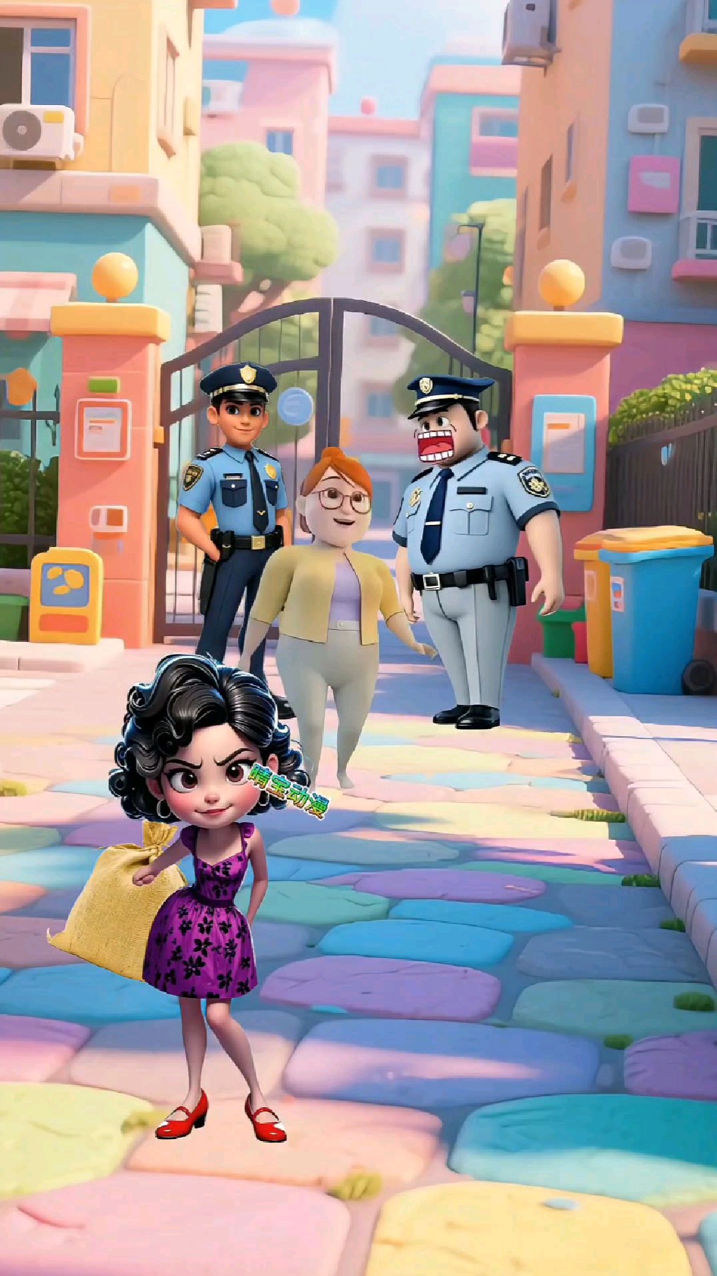 买菜还用背着大麻袋啊