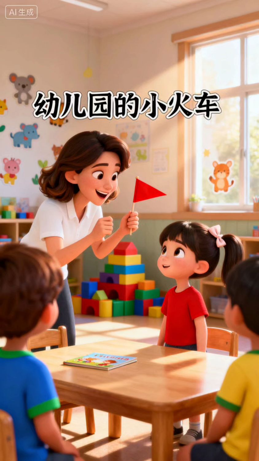 幼儿园的小火车#益智动画片