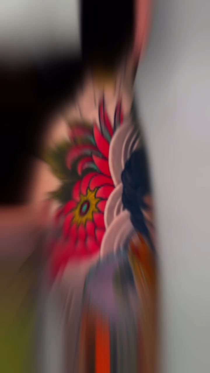 北京纹身/男生传统花腿纹身