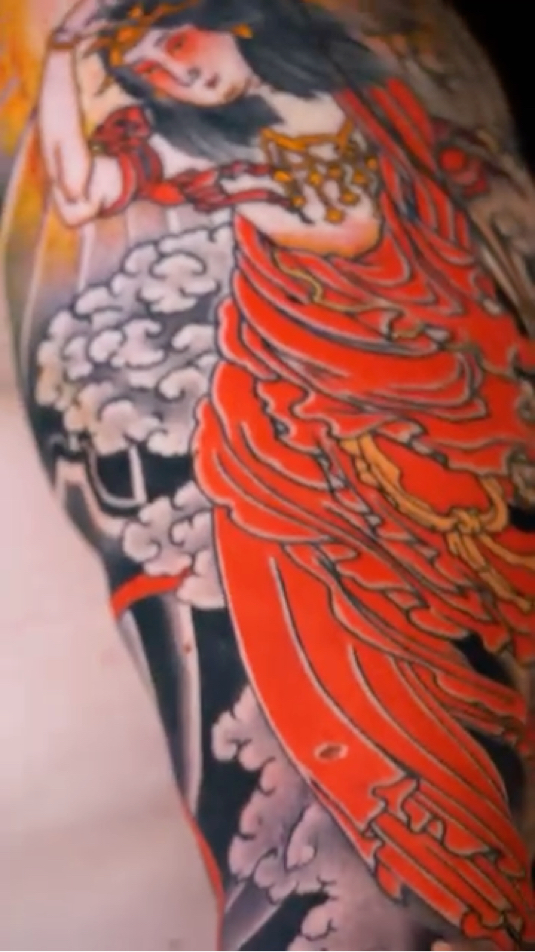 北京纹身/男生老传统花臂纹身