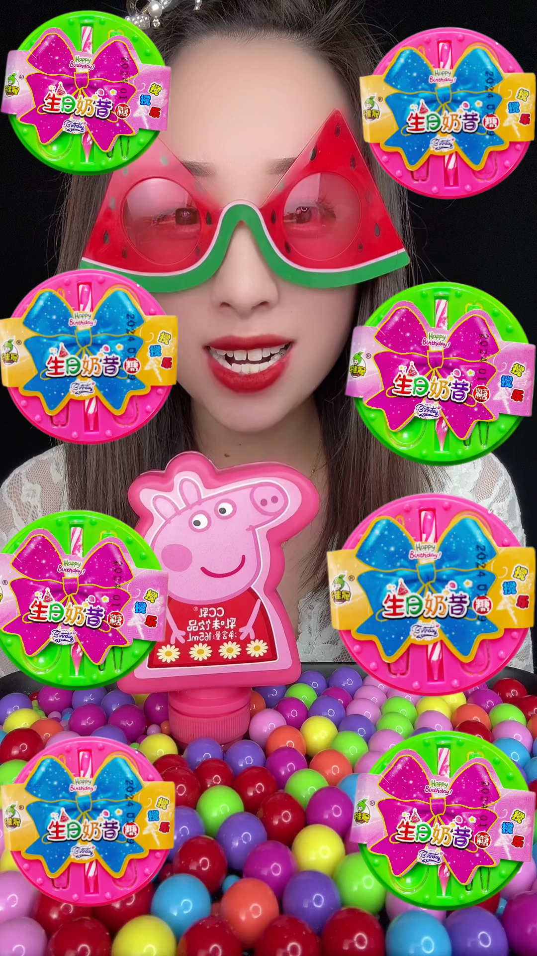 好多生日蛋糕吃,猪爸爸生日快乐