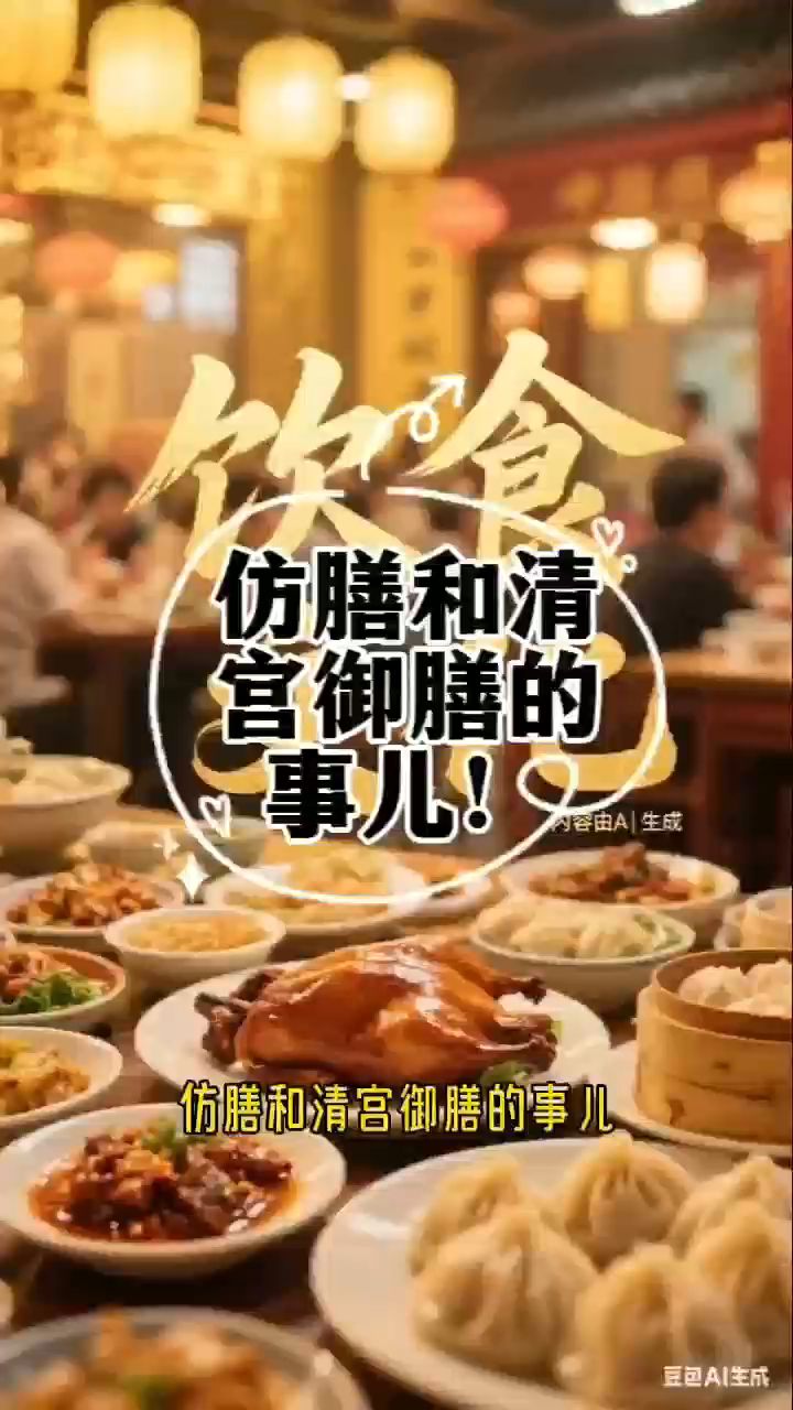 仿膳和清宫御膳的事儿!