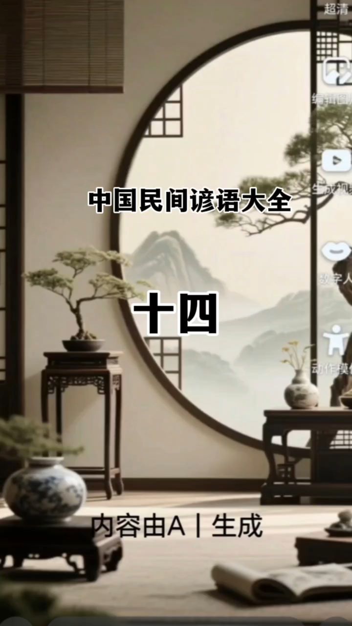 中国民间谚语大全 十四