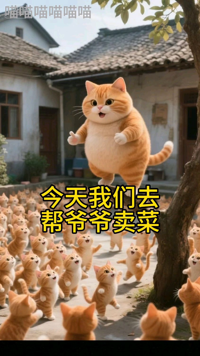 胖橘带999个孩儿帮爷爷卖菜