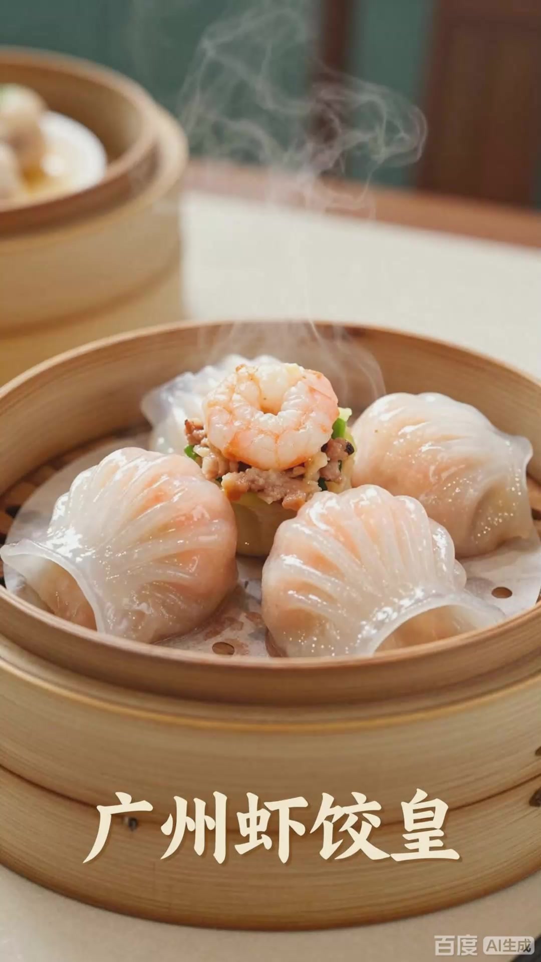 广州虾饺皇：皮薄馅鲜，虾仁Q弹风味独特