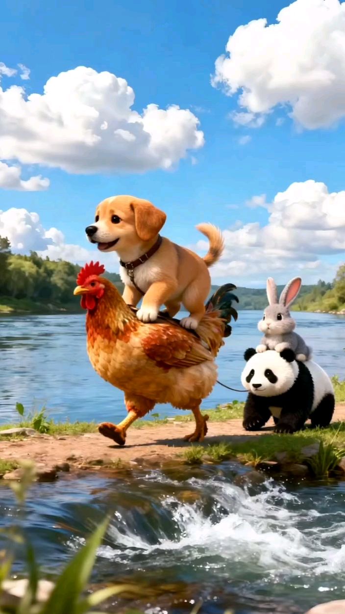 萌宠大冒险:小鸡与狗狗的奇妙旅程