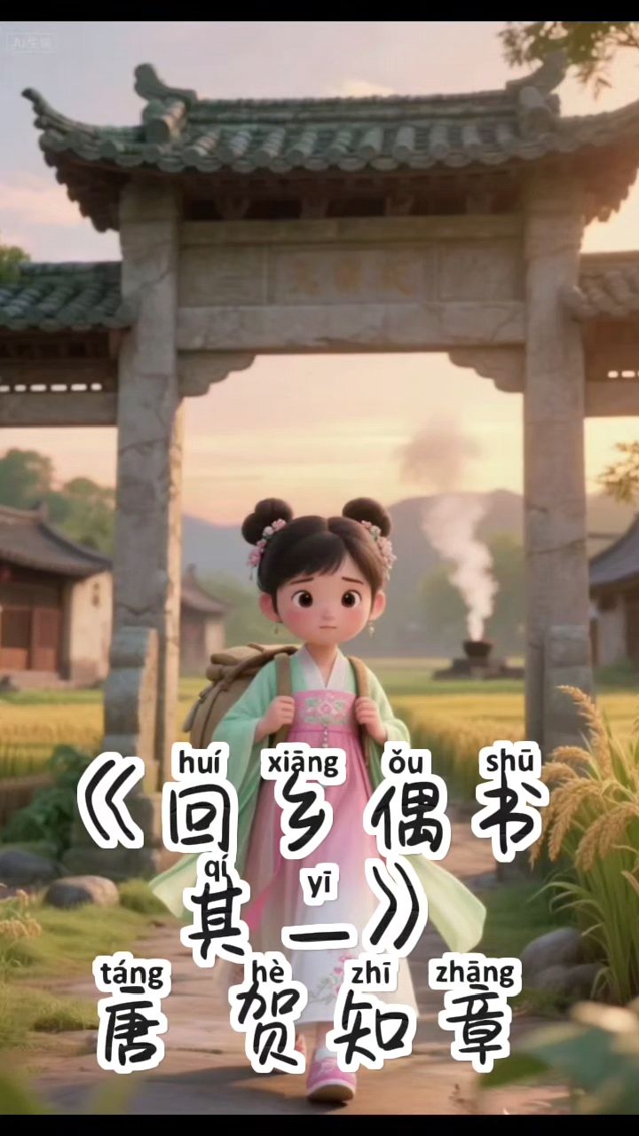 古诗小课堂含注释】今日上新《回乡偶书 其一》