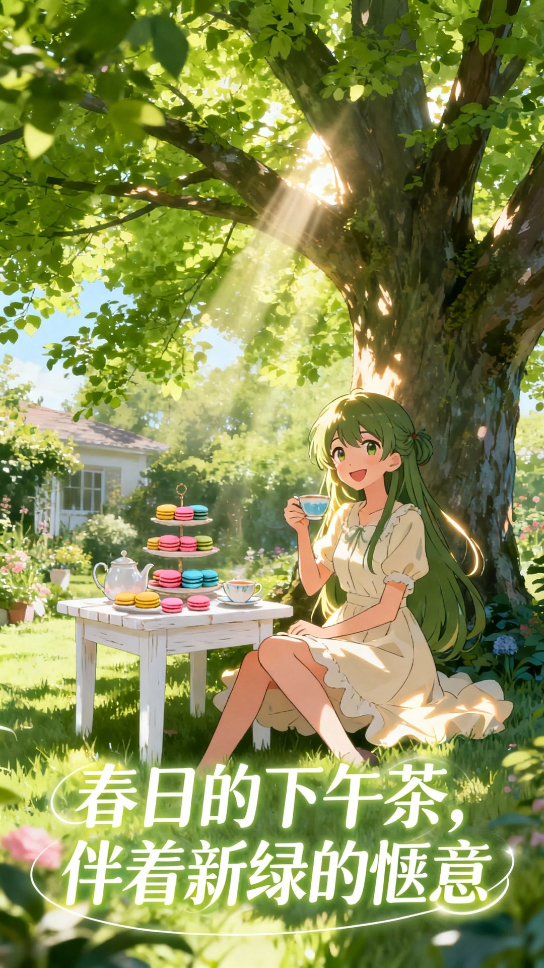 《春日的下午茶，伴着新绿的惬意》