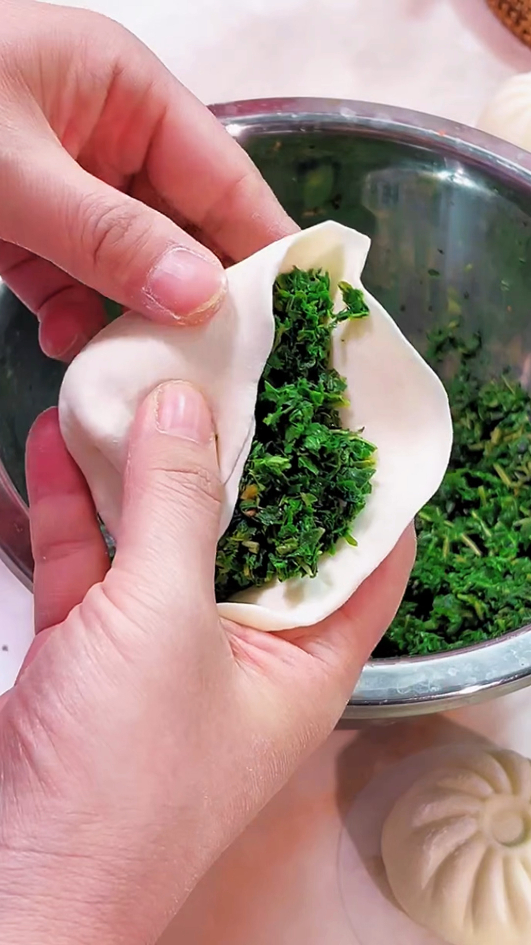 制作素馅包子的方法