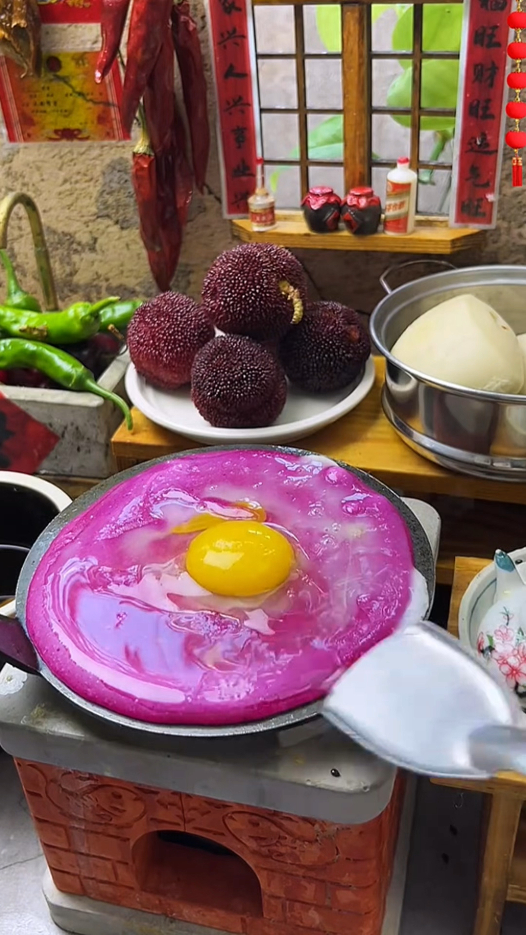 制作彩色鸡蛋饼方法