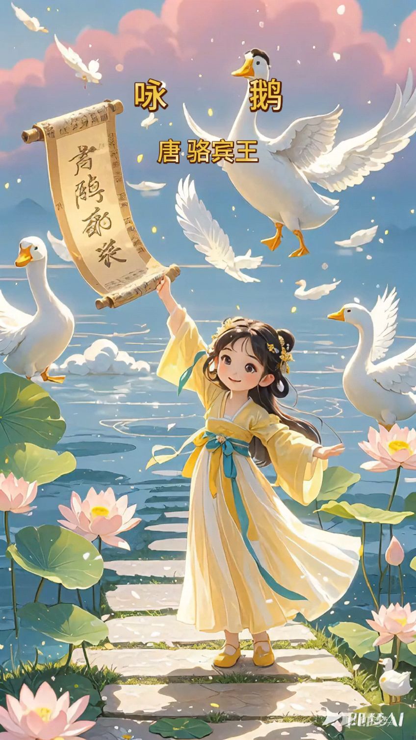 古诗 咏鹅,鹅鹅鹅