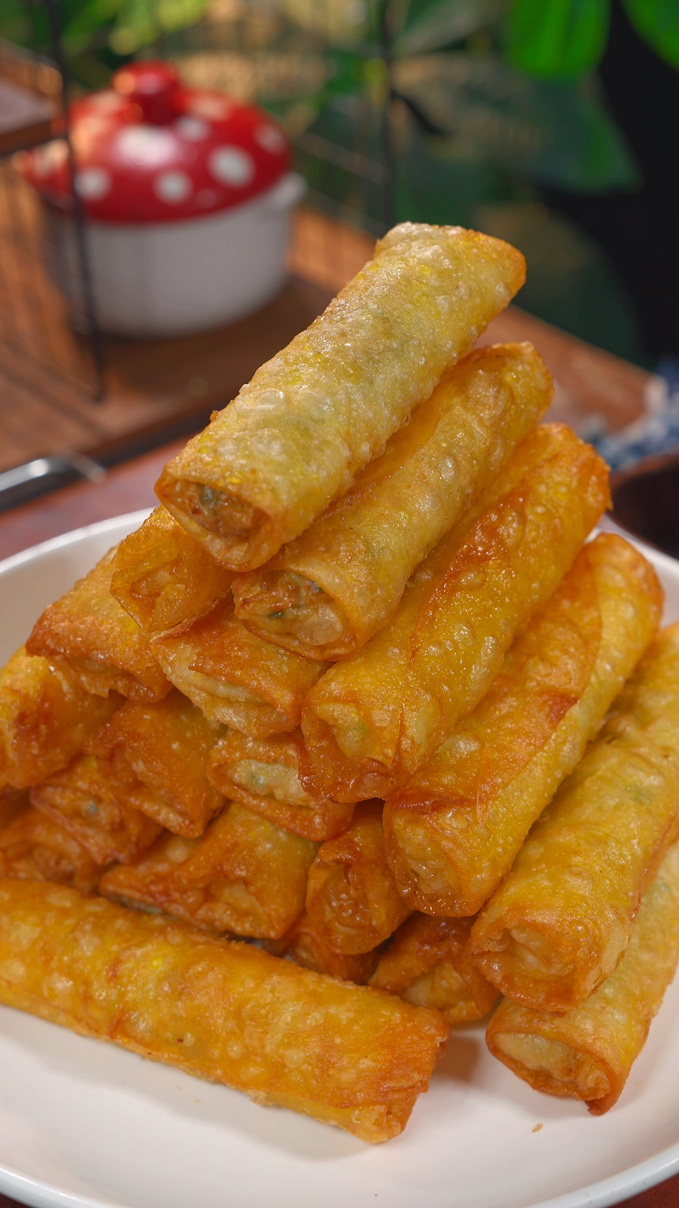 炸春卷的做法、外酥里嫩嘎嘎好吃