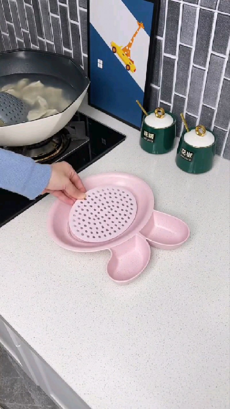 可爱的小兔子饺子盘