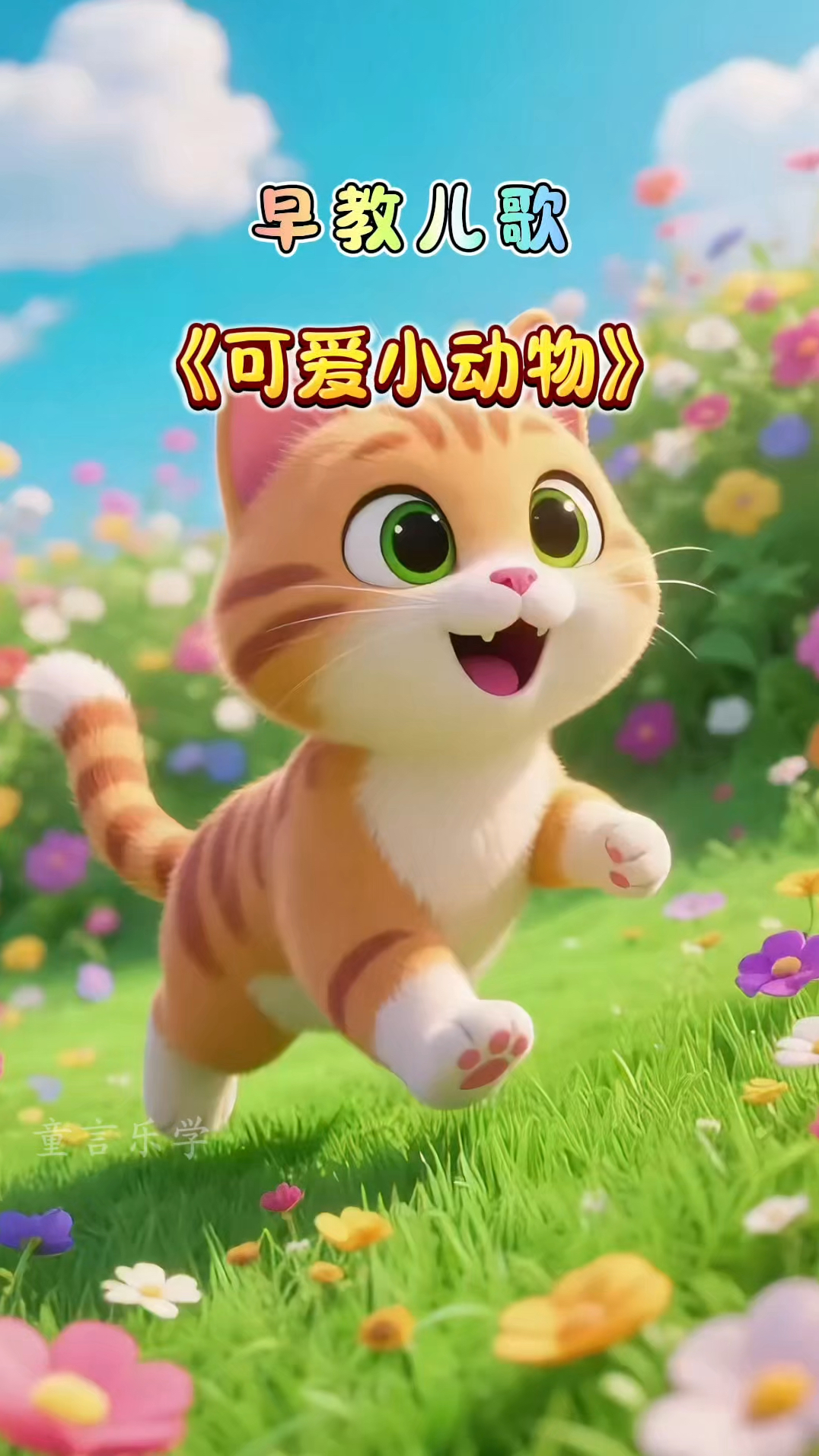 早教儿歌动画《可爱小动物》