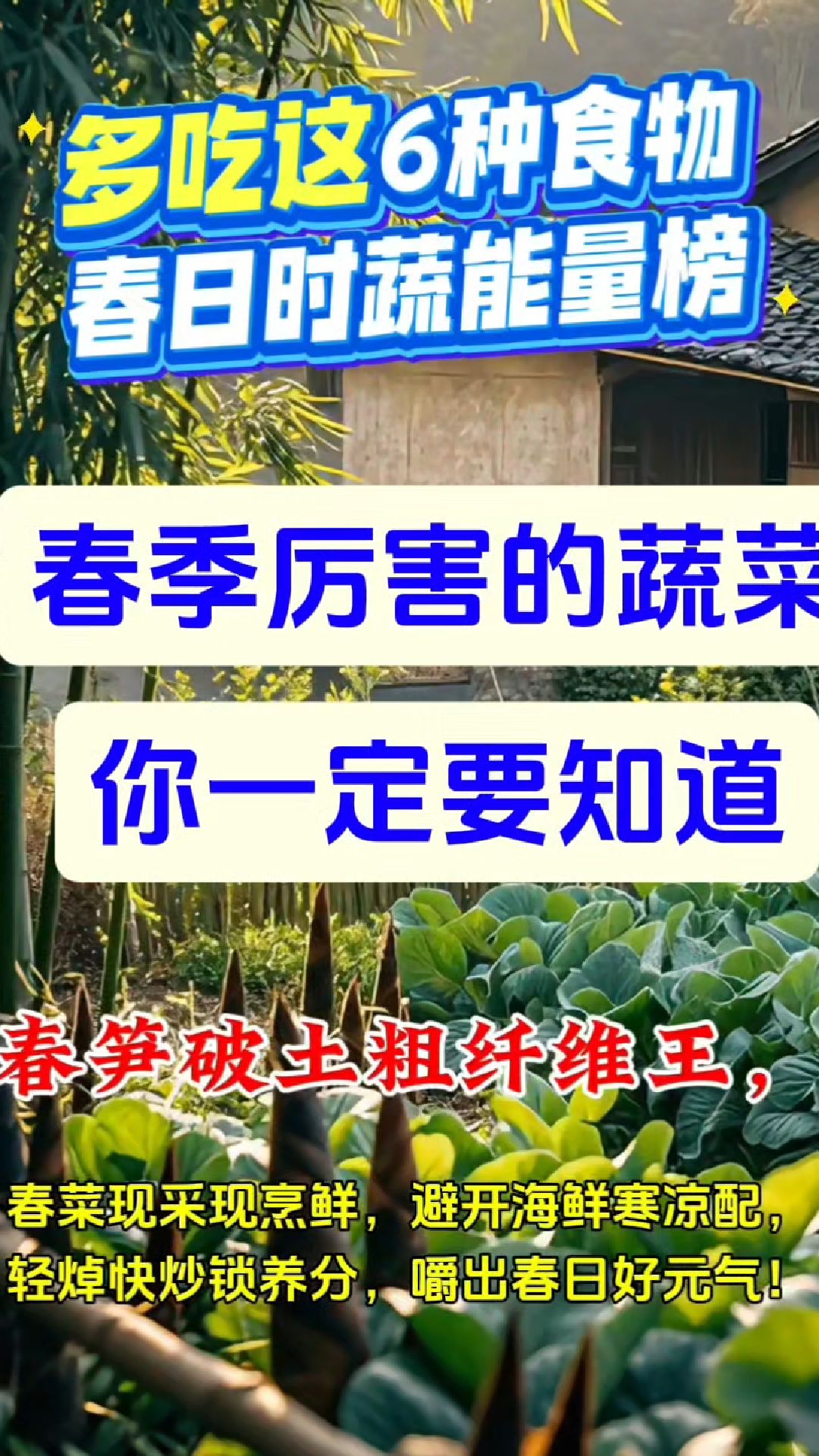 春天都有哪些应季蔬菜可以吃