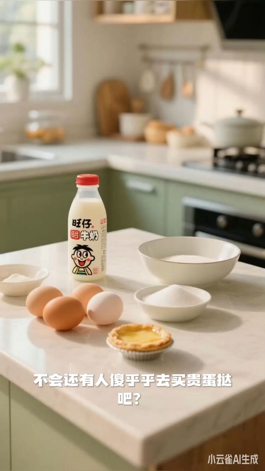 蛋挞在家怎么做,仅用3步