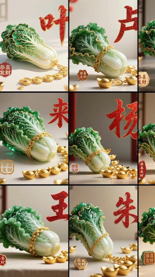 白菜百财姓氏头像,恭喜发财啦!