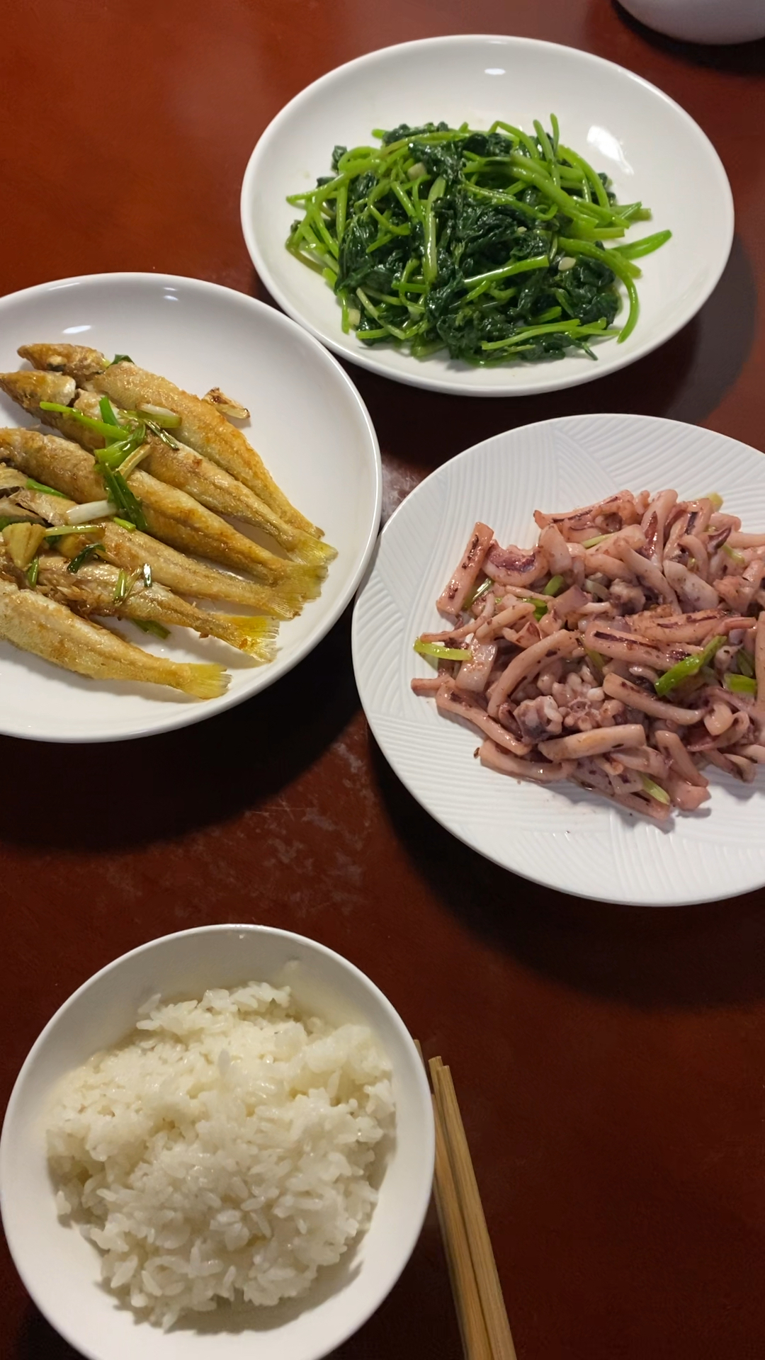 上海一家三口的晚餐,香煎沙丁鱼