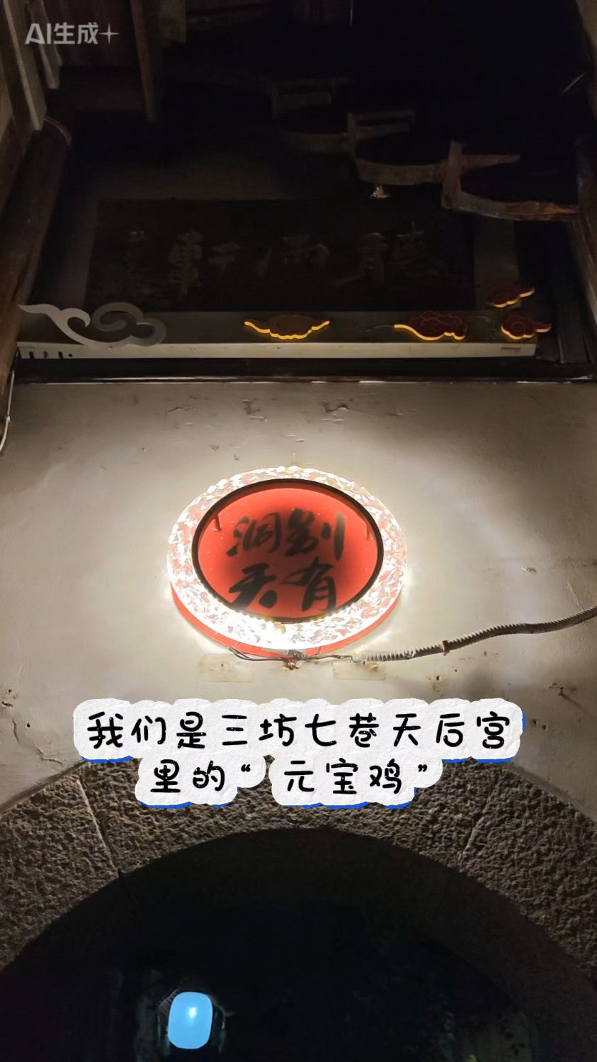 道观里的鸡!三坊七巷天后宫的大宝二宝元宝鸡!