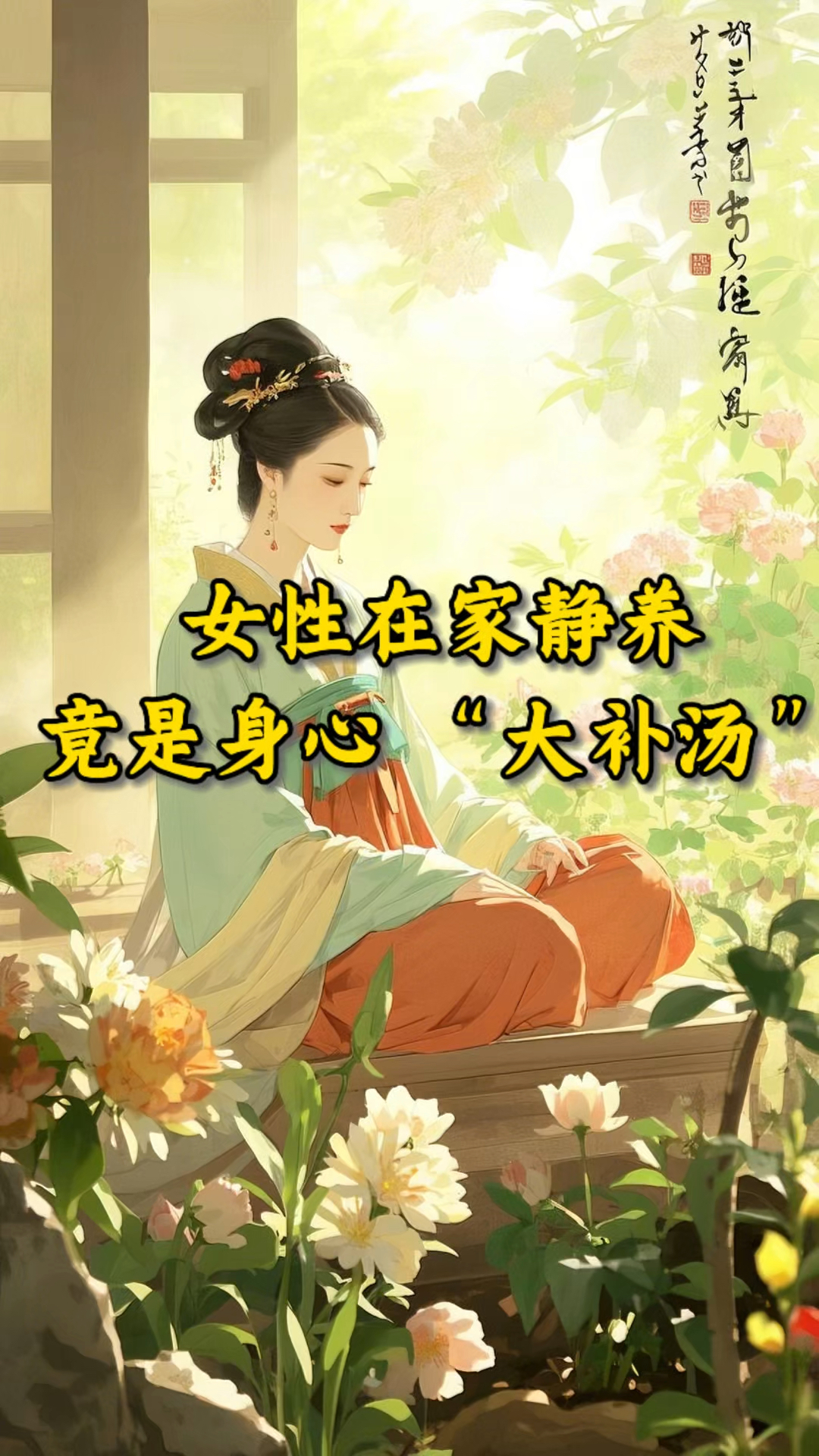 女性在家静养,竟是身心 “大补汤”!
