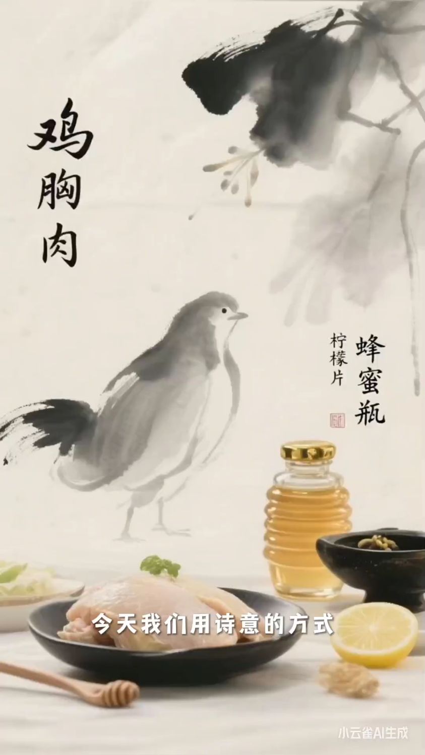 健康减脂餐,蜂蜜煎鸡脯的做法和配方!