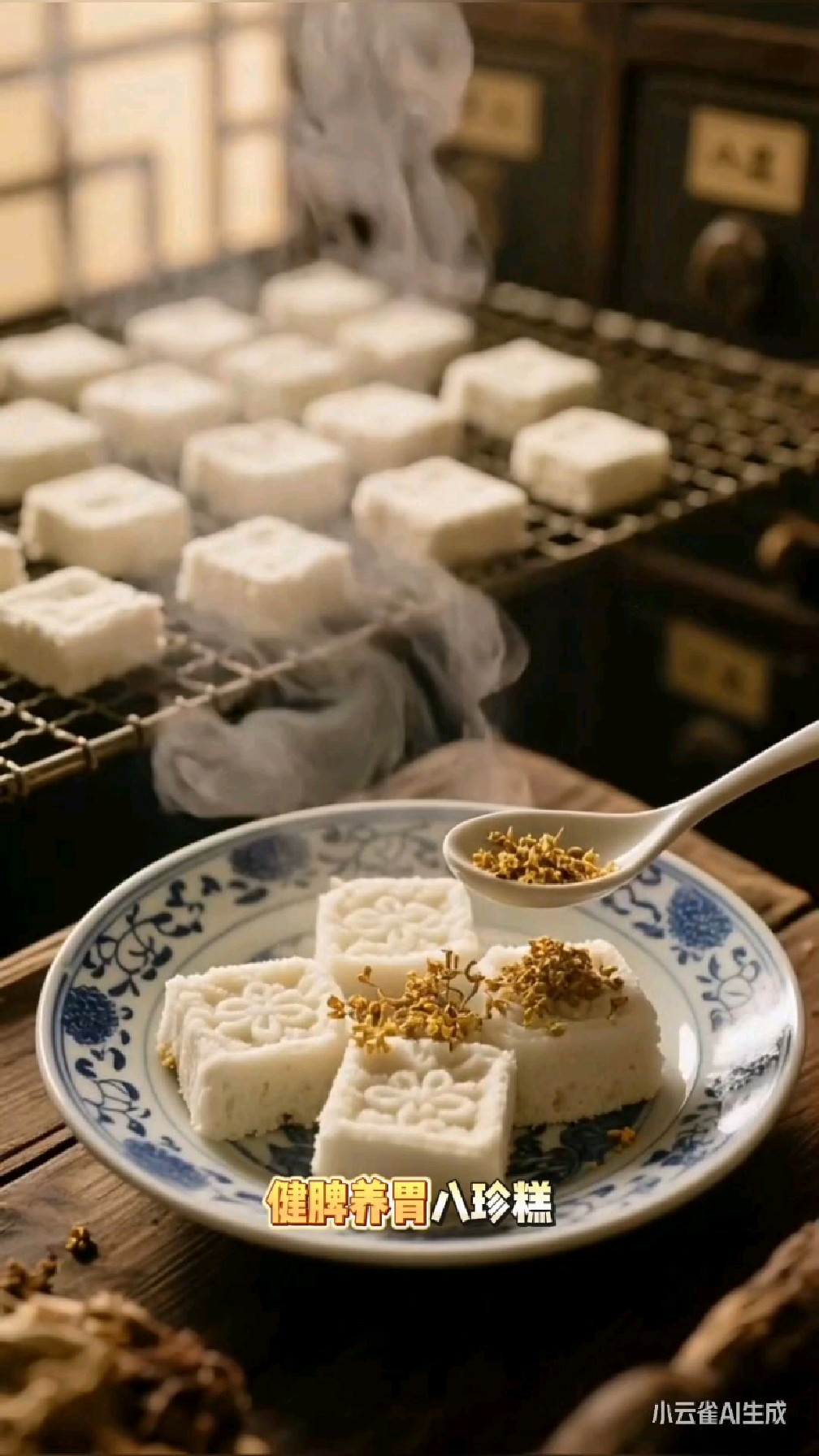 清宫八珍糕是起源于明代陈实功的食疗方,健脾养胃、补气益血