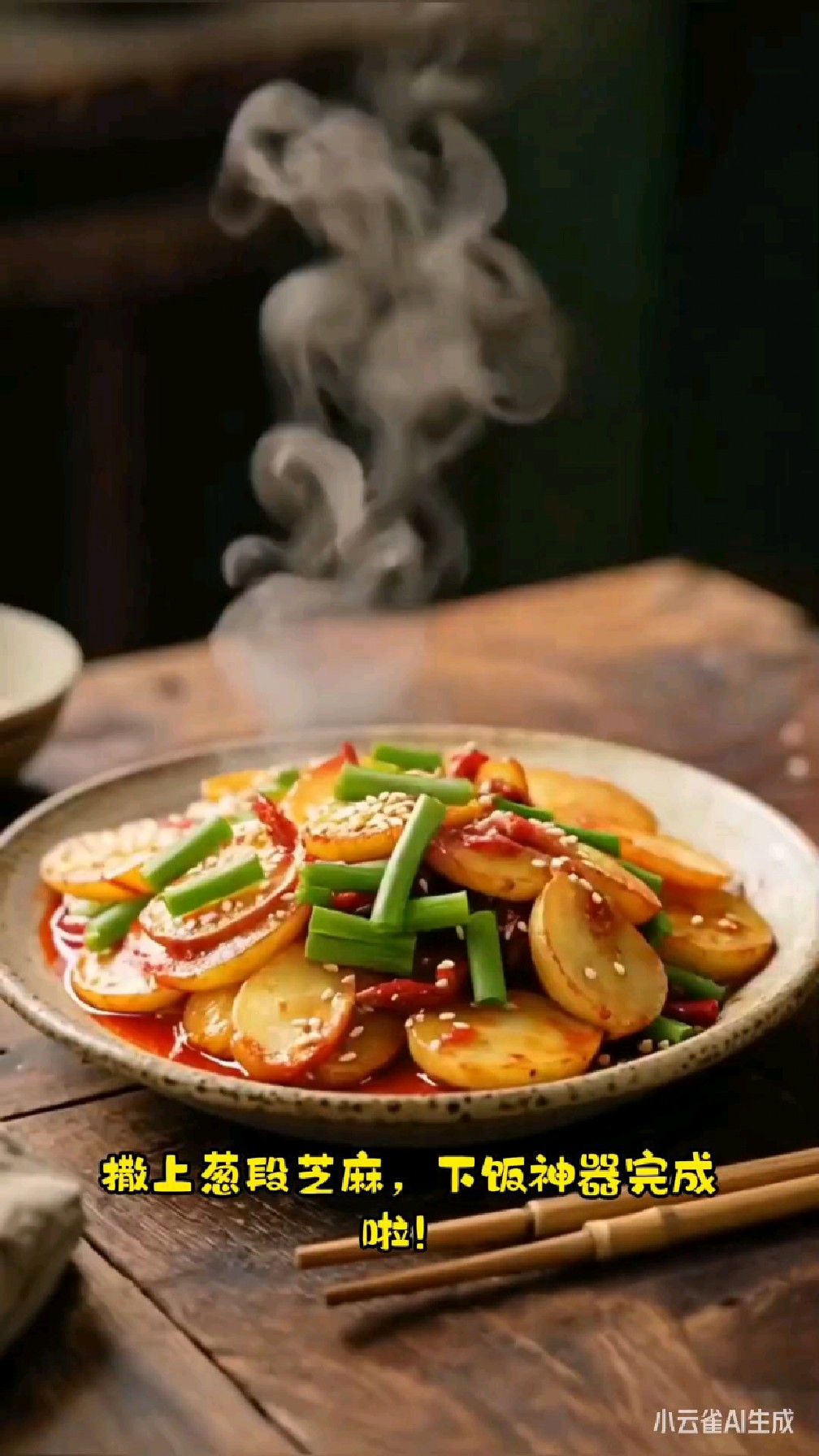 干锅土豆片的正确打开方式,外焦里嫩,香辣入味,非常下饭。