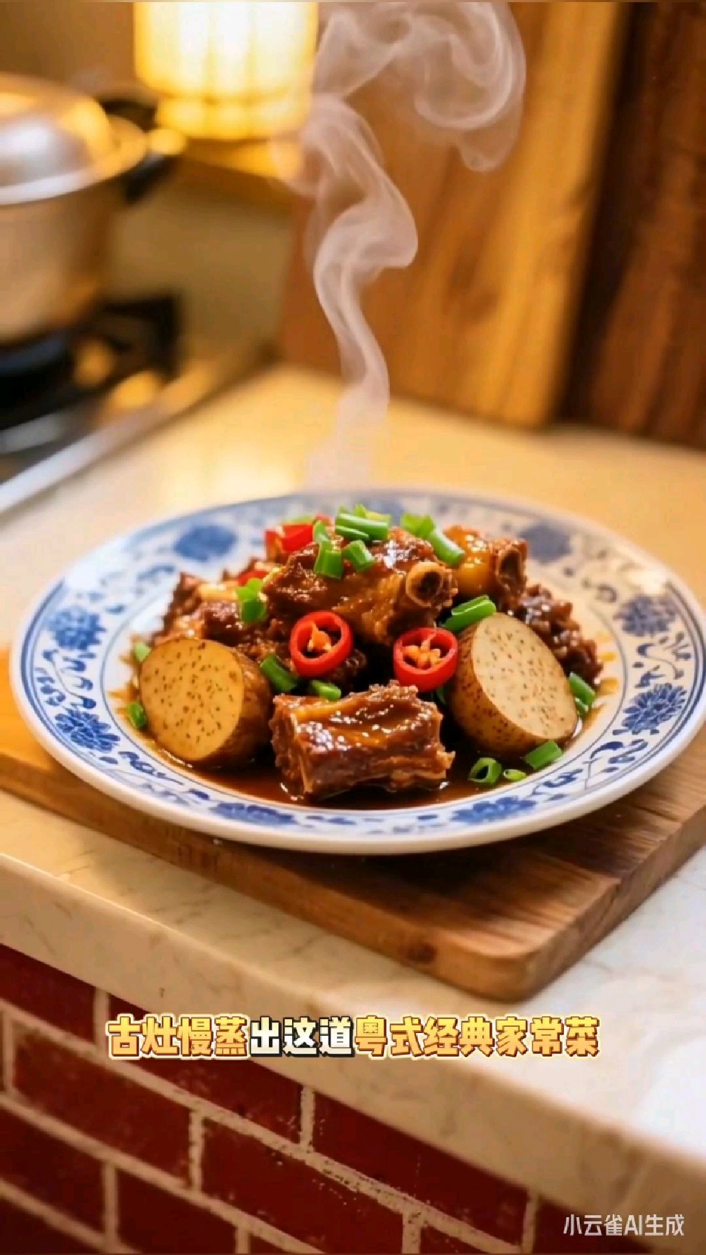 香芋蒸排骨的正确打开方式，排骨软嫩脱骨，香芋粉糯吸汁。