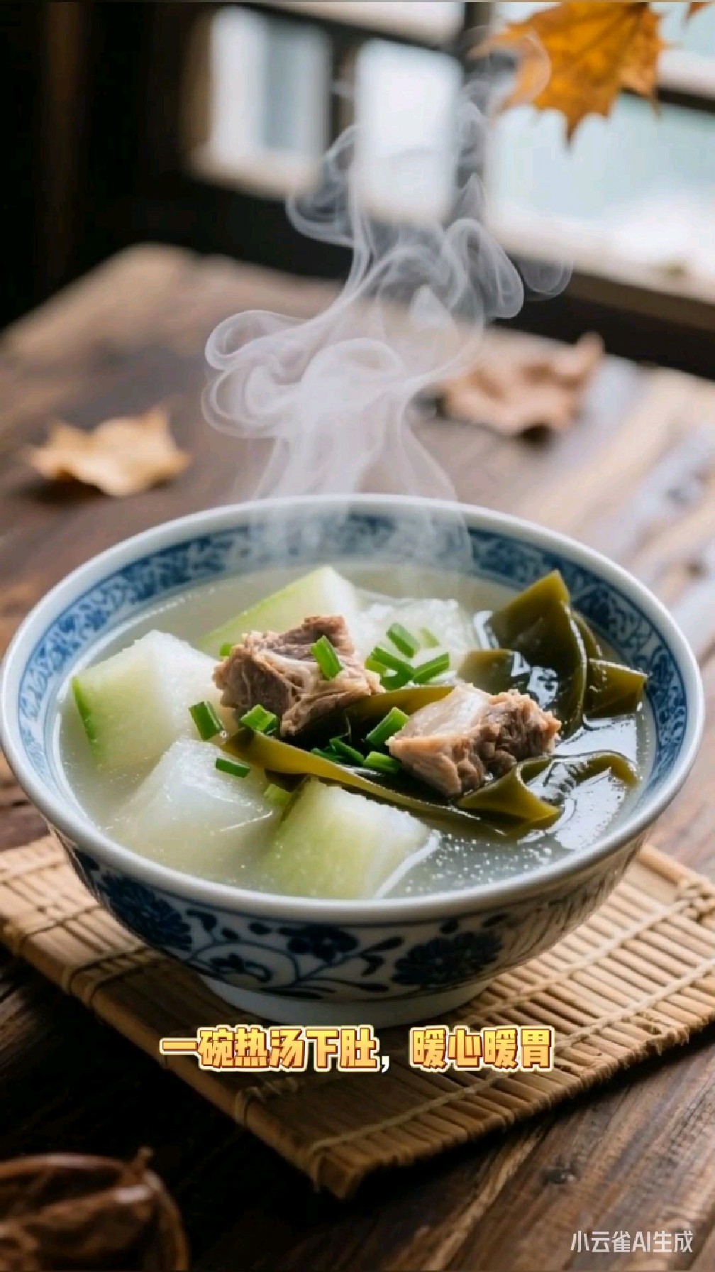 冬瓜海带排骨汤的正确打开方式，味道鲜美，营养丰富。