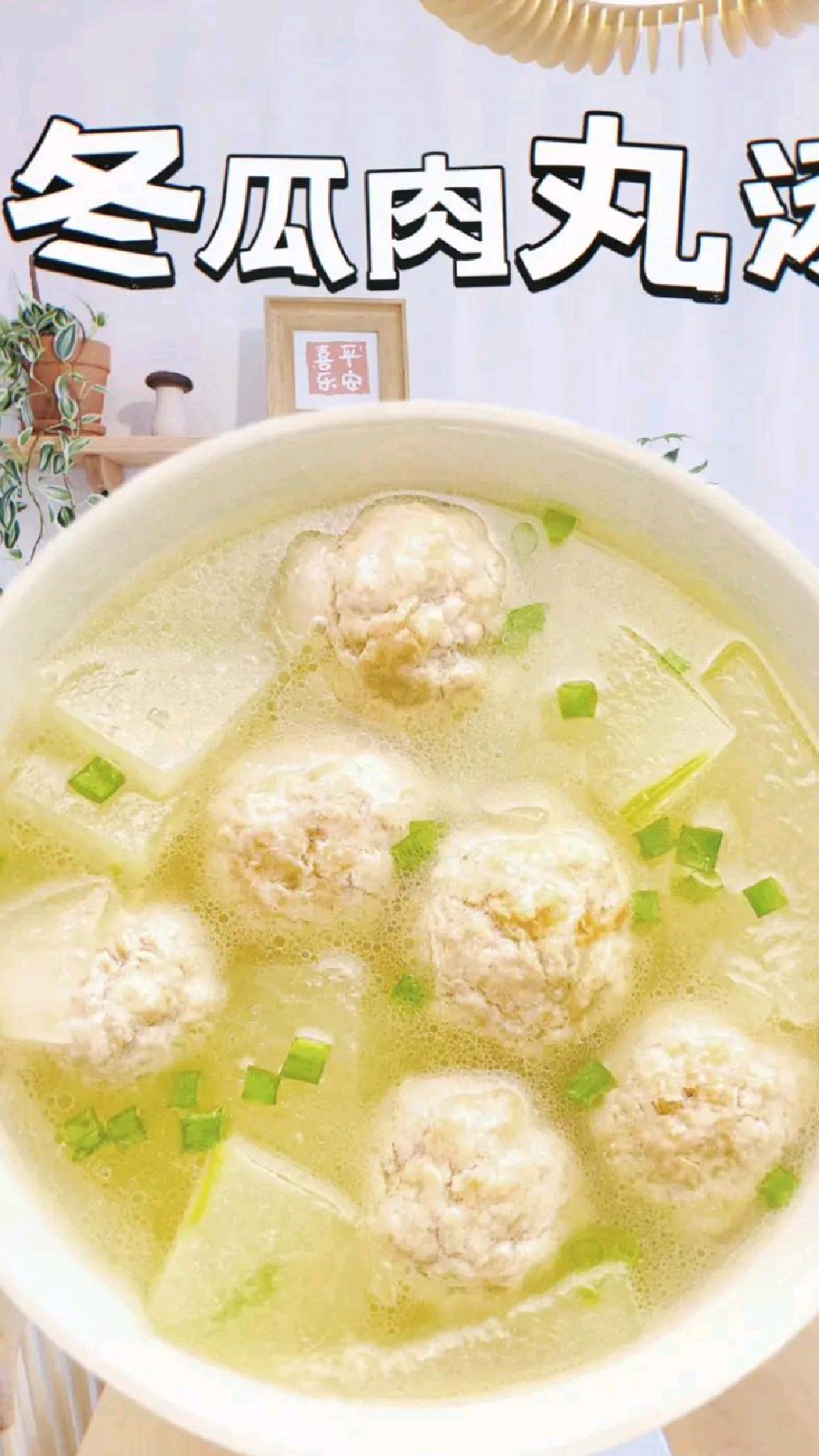 冬瓜肉丸汤的正确打开方式,味道清淡鲜美,冬瓜软糯,肉丸Q弹。