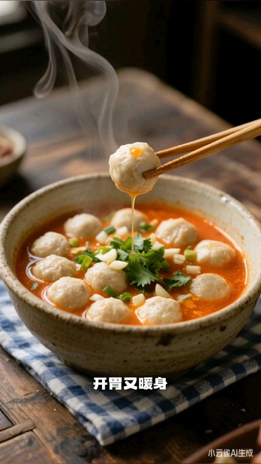 酸汤丸子的美味打开方式，肉丸滑嫩，汤底酸香鲜美。