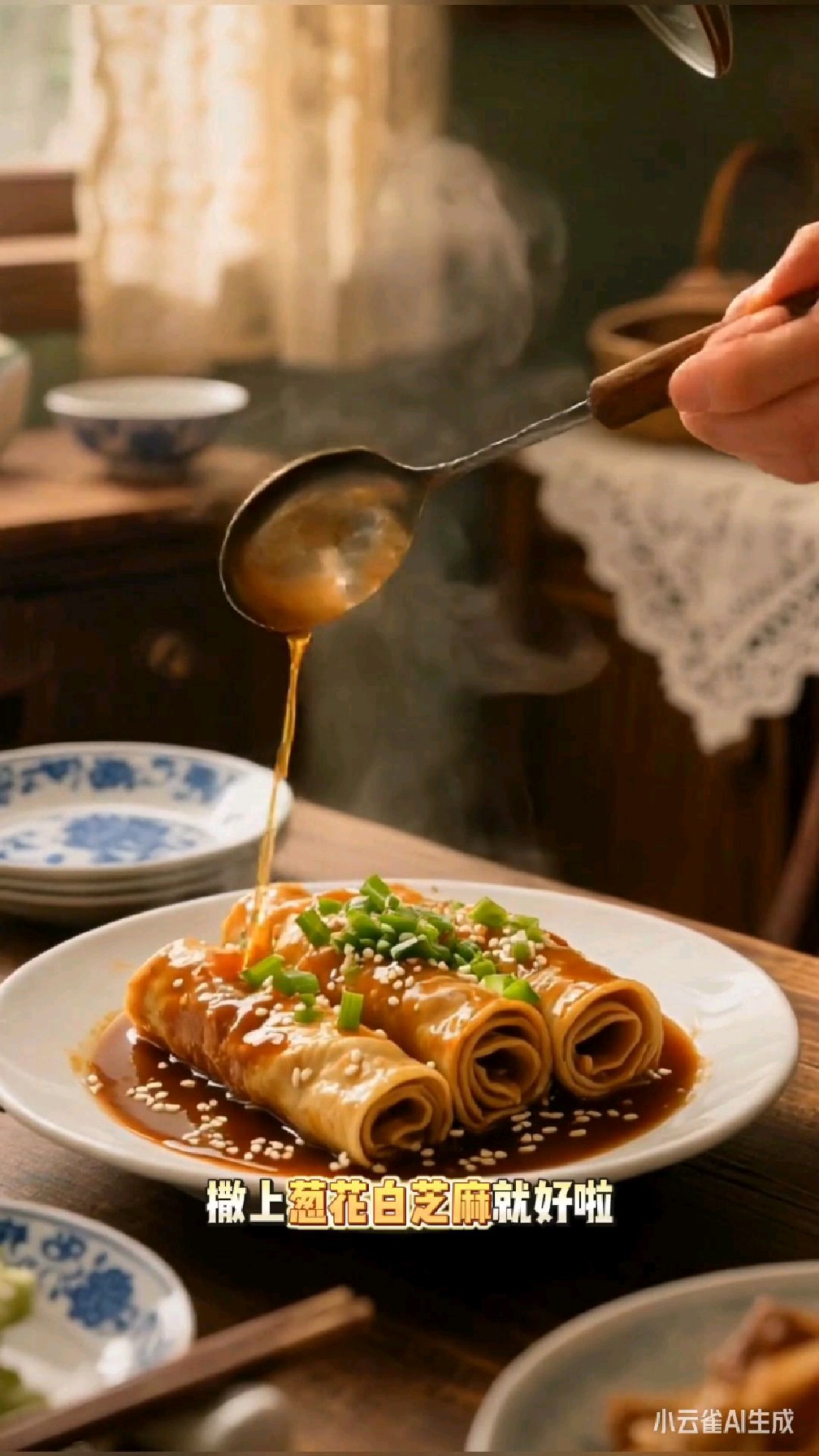豆皮金针菇卷美味做法,豆皮的豆香与金针菇的鲜脆相得益彰。