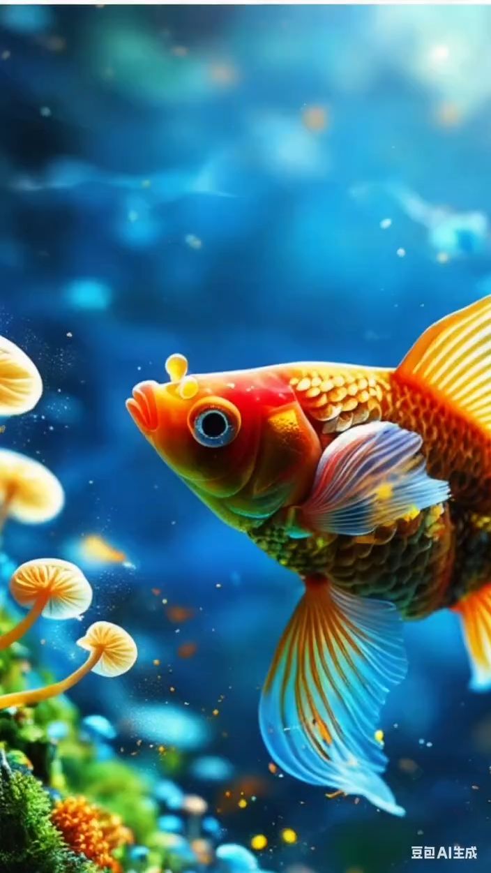 神奇大自然,鱼在大海游