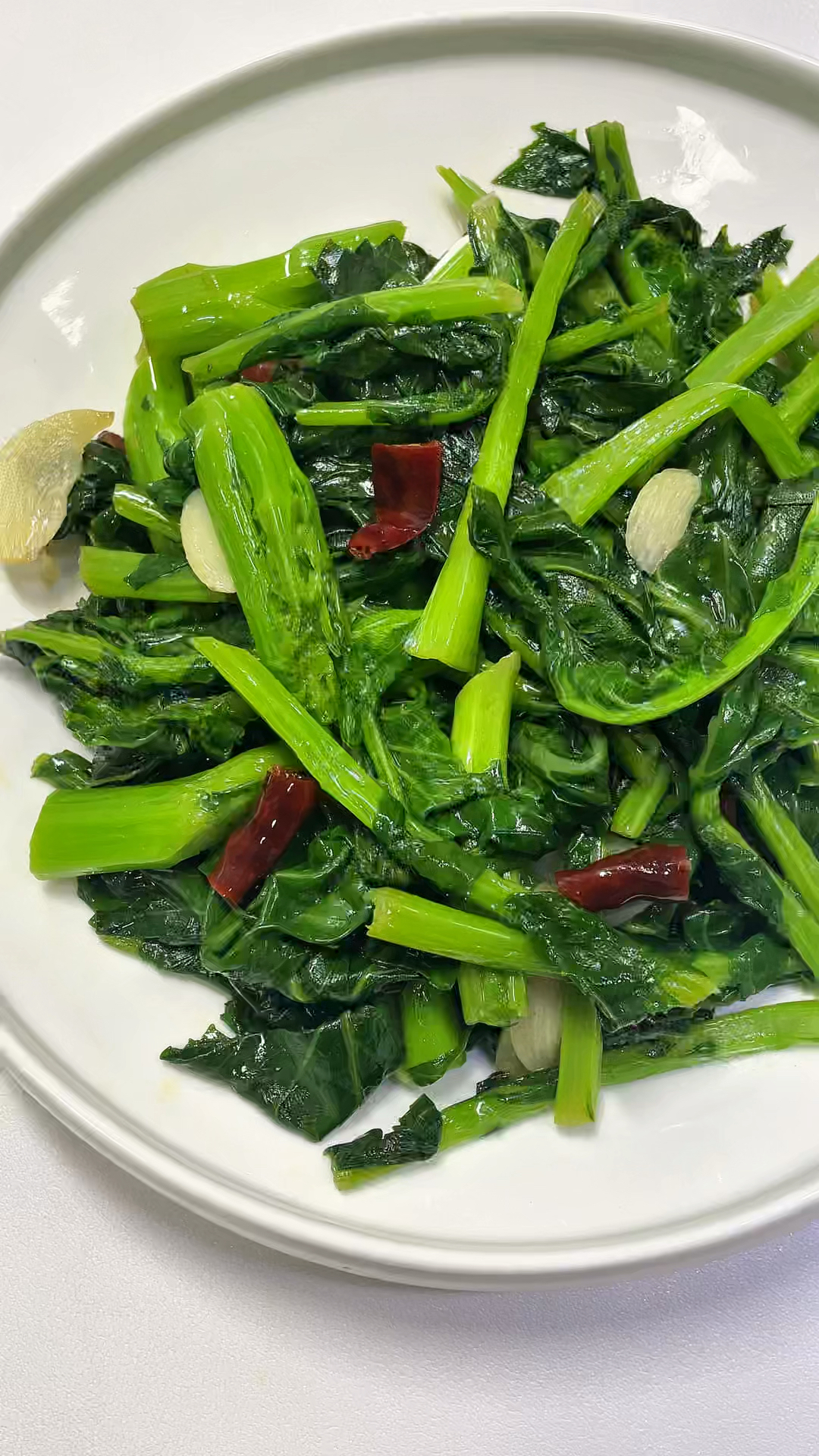 打工人10分钟快手菜!鲜香脆嫩炝炒油菜苔,像我这样做完全没苦味