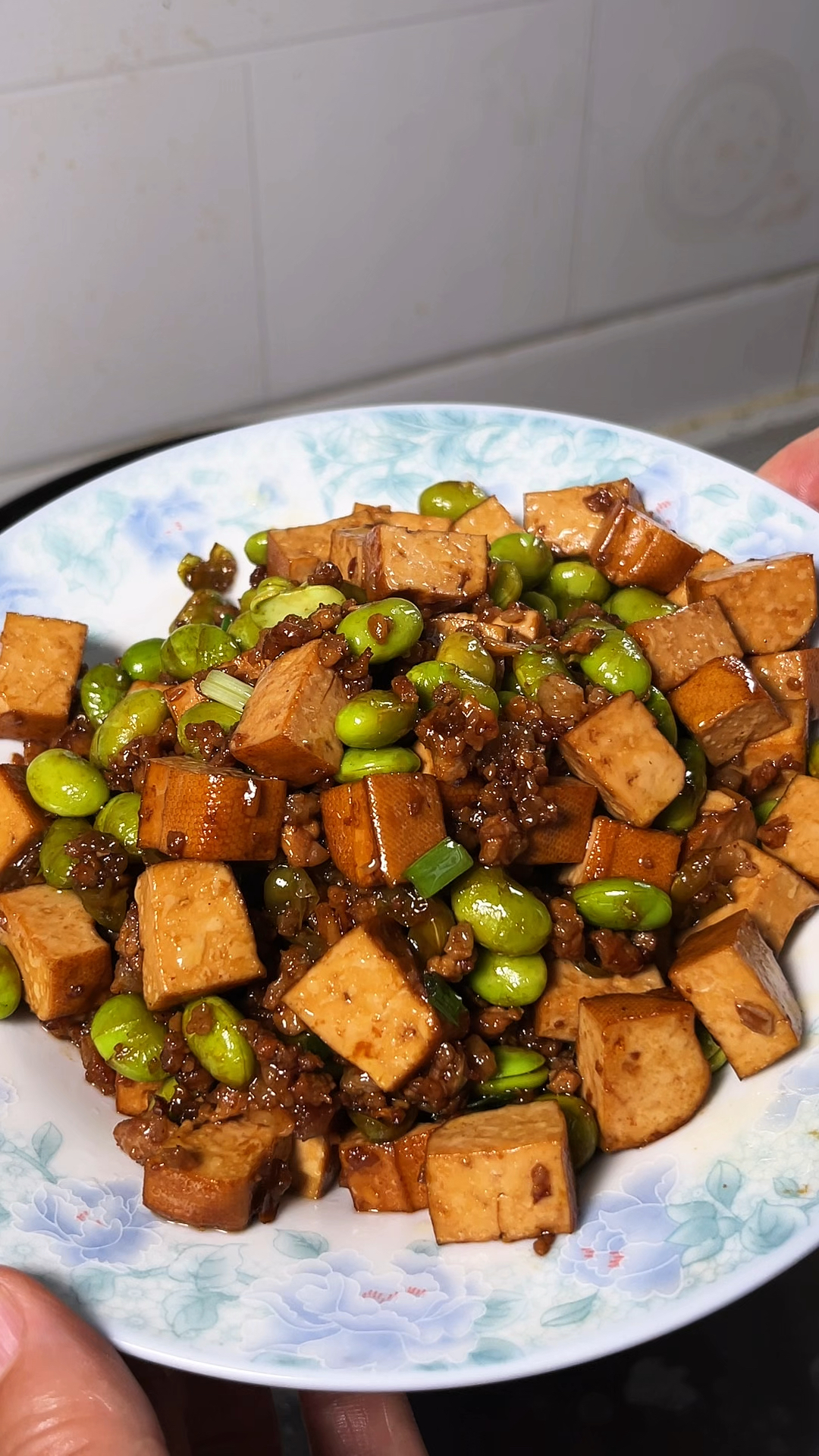 香干和毛豆一起炒,真是太下饭了,拌米饭2碗都不够吃#攸县香干