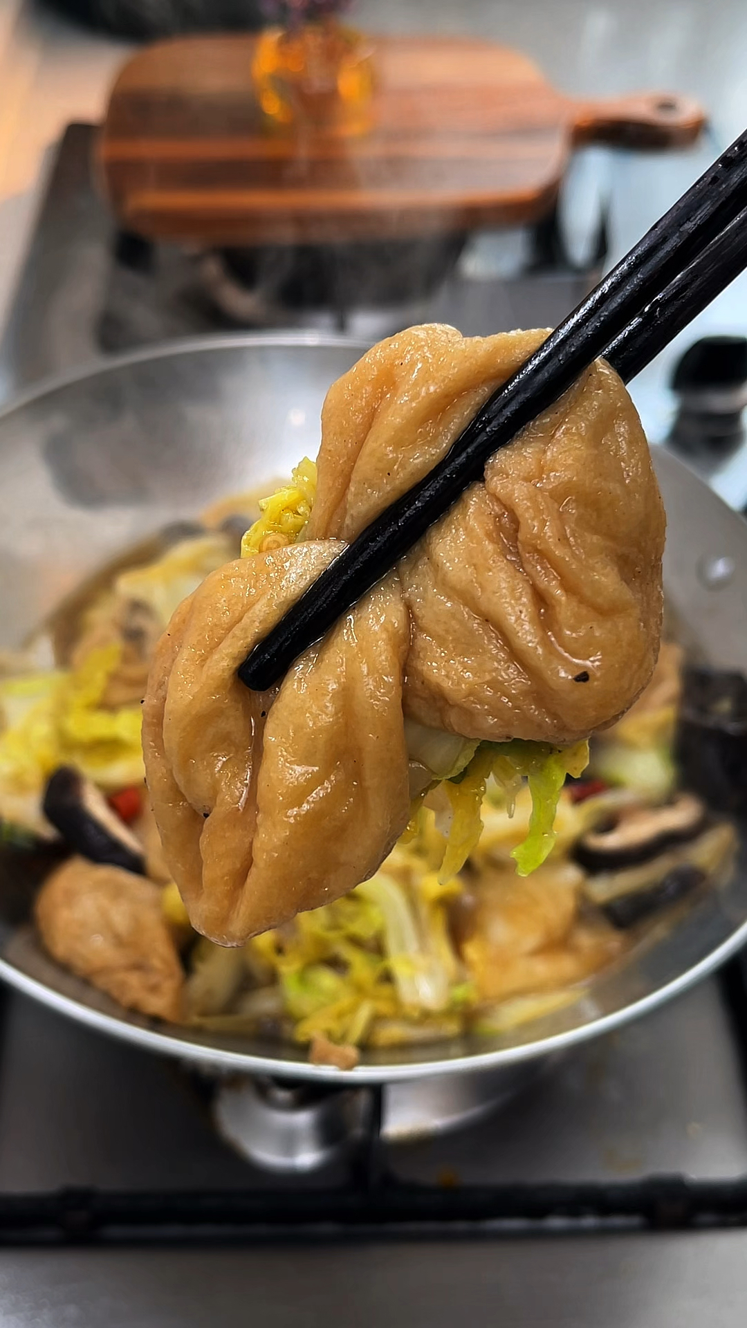 好吃还是家常菜，这样做的油面筋烧白菜连吃三天都不腻
