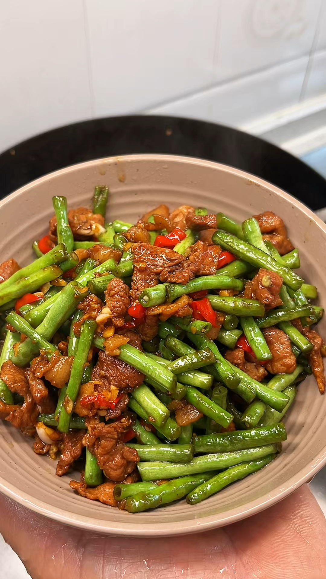 这样做的豆角炒肉，入味好吃又下饭