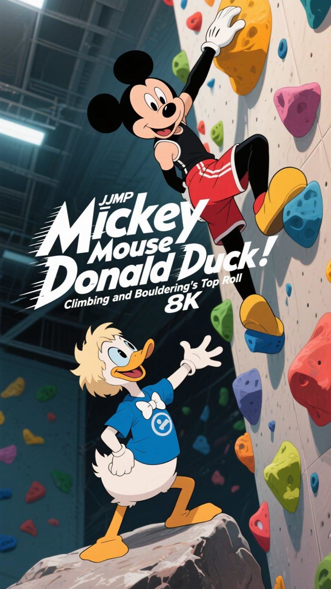 米老鼠唐老鸭:攀岩抱石的登顶翻车