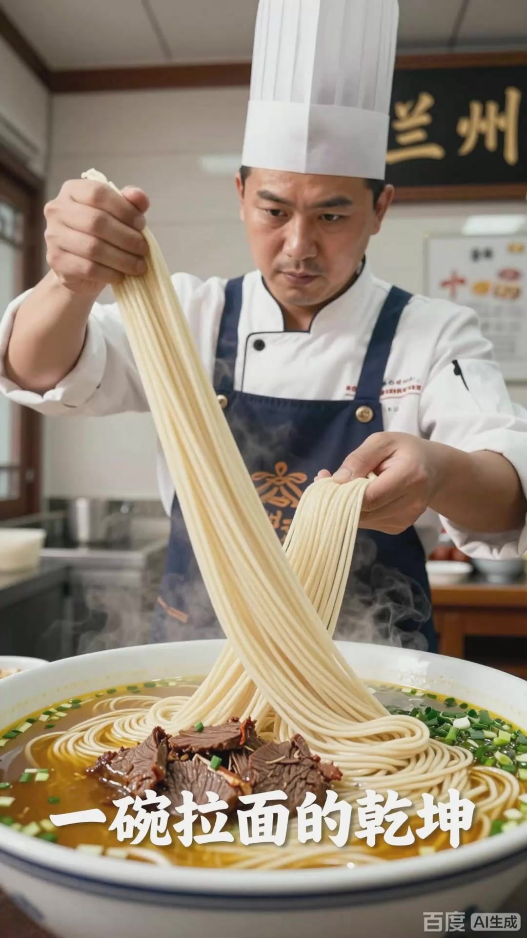 兰州拉面：汤清味鲜，面条劲道牛肉飘香