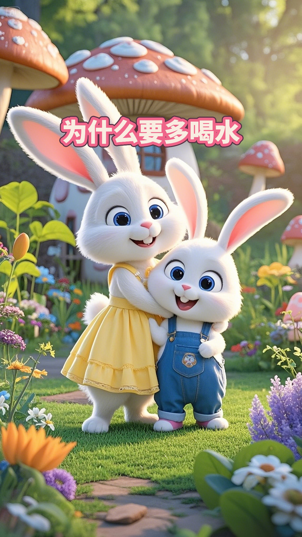 儿童绘本故事-为什么要多喝水