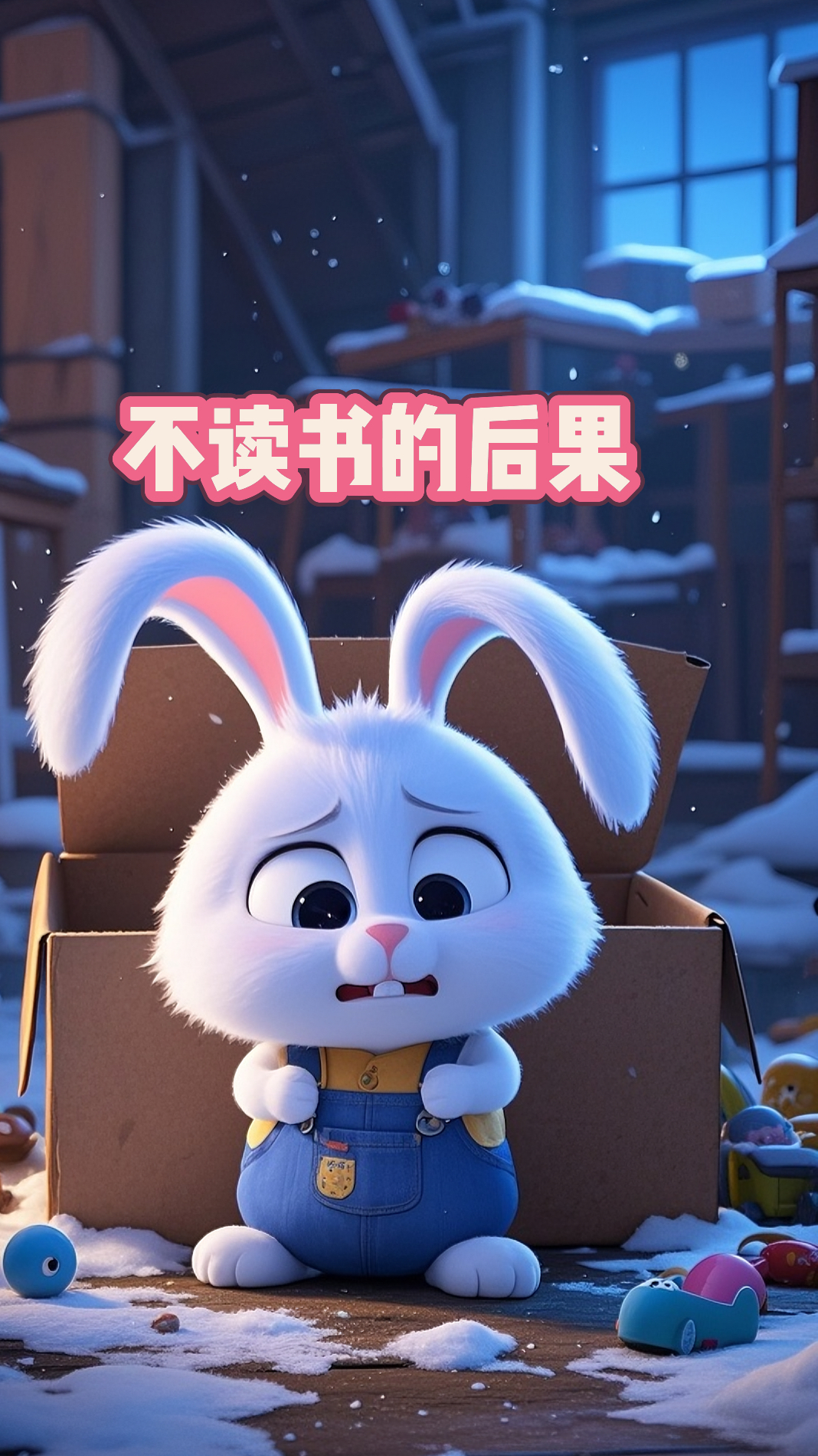 儿童绘本故事-不读书的后果